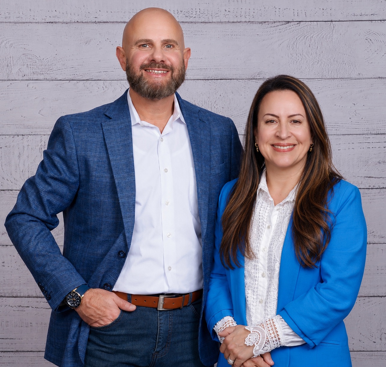 Foto real de Jaime e Bianca